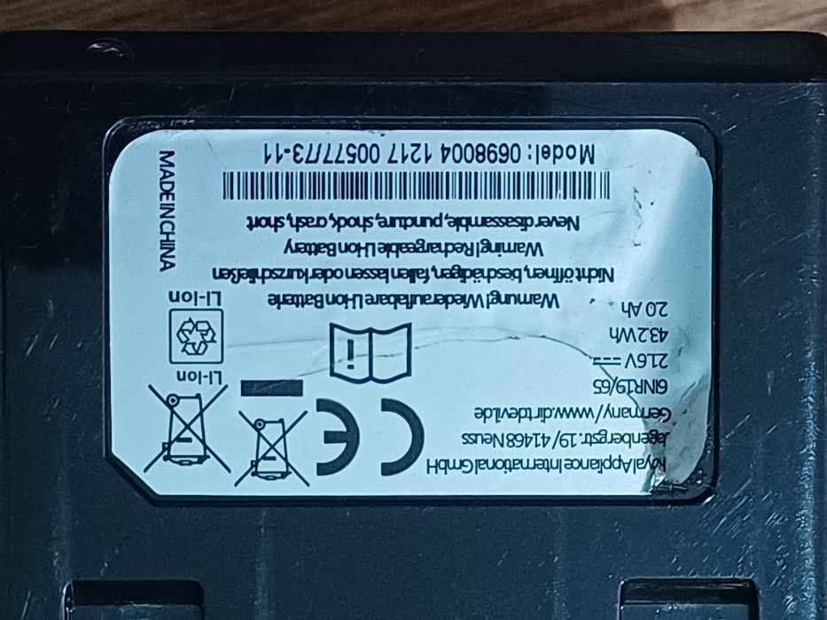 Baterie aspirator Dirt Devil, Wax in stare buna
Este testata

#10