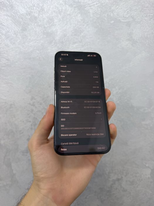 Iphone 15 Pro Max / 256 GB / liber de retea