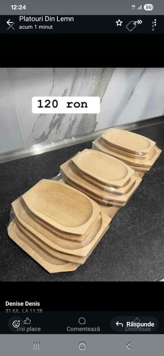 Platou plus 12 farfurii