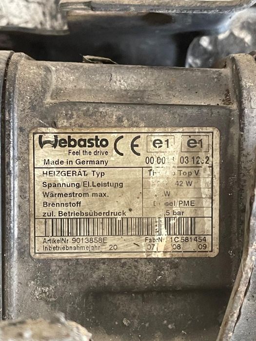 Webasto Volkswagen Touran 1T1, 1T2 2003 - 2010 2.0 Tdi Bmm 1K0815065Ag