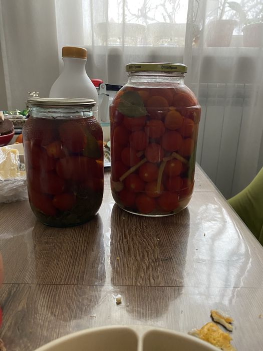 Соленые помидоры черри