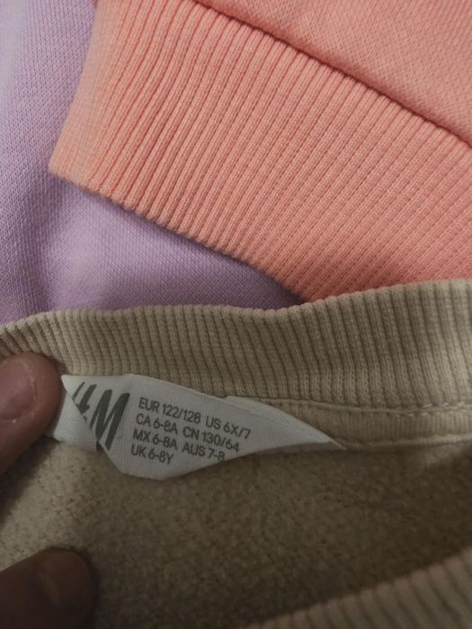 Lot hanorace C&A H&M stare foarte bună marime 122-128  cm