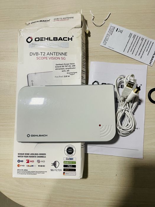 Oehlbach Scope Vision, Antena 5G TNT HD, Amplificator activ