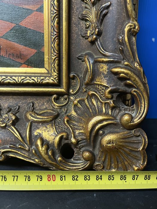 Стара картина “The Glass of Wine” по Johannes Vermeer