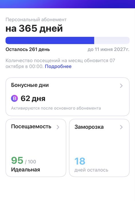 1fit абономент на год