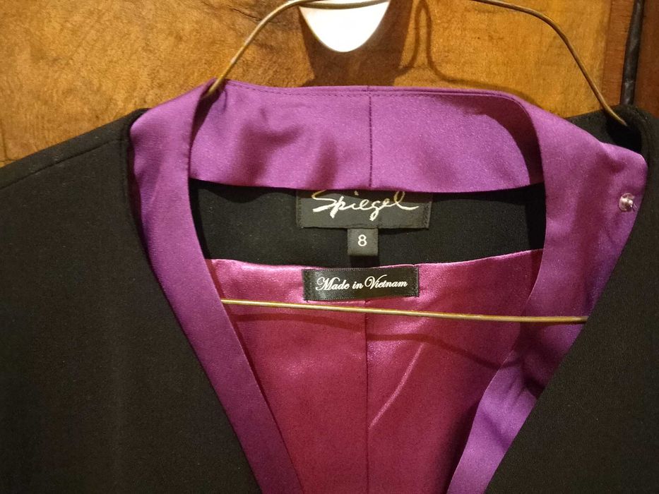 Черно сако Spiegel откачащ ревер S-m