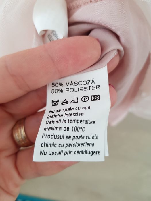 Rochie eleganta roz pudra