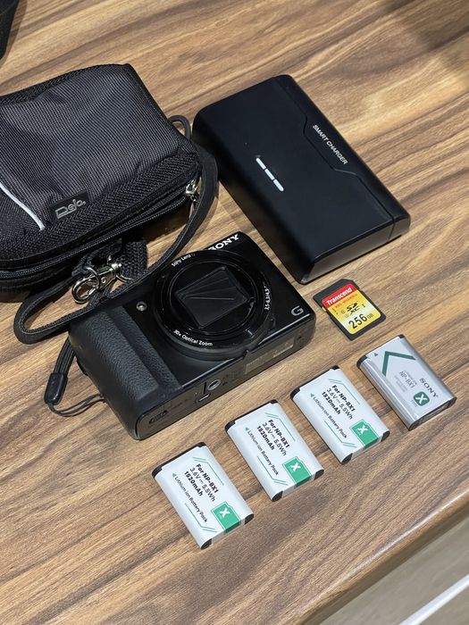 Sony Cyber-Shot DSC-HX50 MEGA BUNDLE - 256 GB SD Card - Пълен комплект