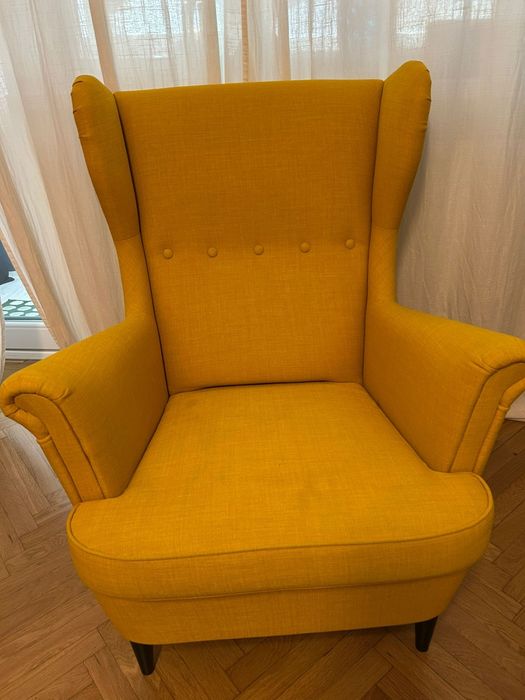 Vând fotoliu galben ikea strandmon