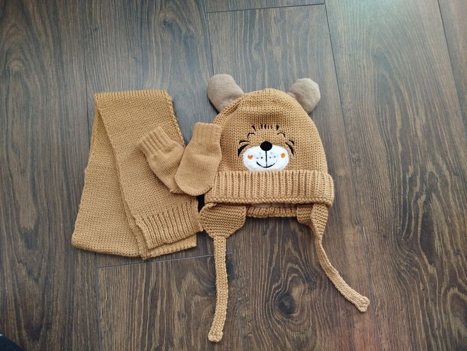 Зимен плетен комплект