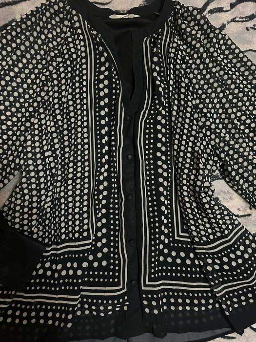 Интересна голяма дамска риза солей на точки (размер 4ХЛ)