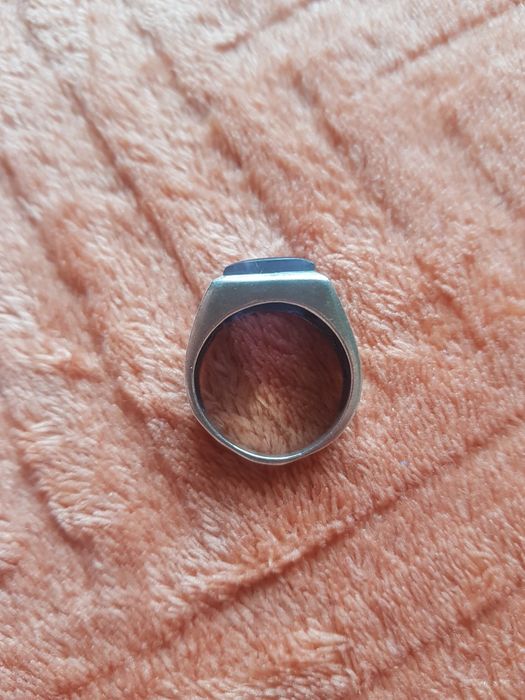 Inel ghiul vintage argint 835 piatra ametist ,18.6 mm,stare perfectă