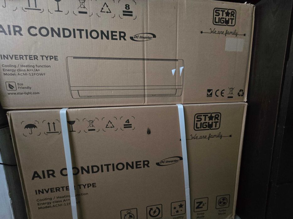 2 Чисто НОВИ Климатика Star-Light 12000 BTU, Wi-Fi, в Гаранция