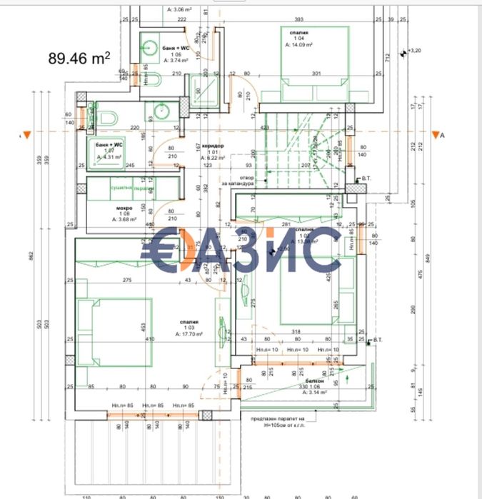 2-етажна вила с 4 спални, Виктория Роял Парк, Поморие, Област Бургас,