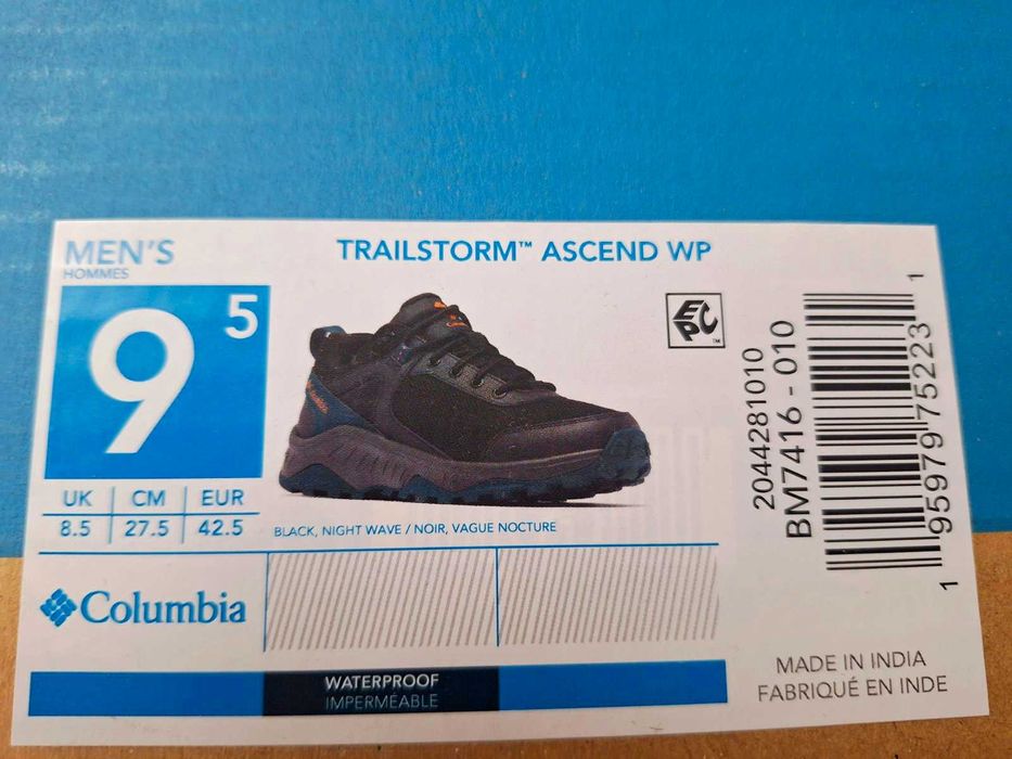 Маратонки Columbia Trailstorm™ Ascend WP-чисто нови, размерът е малък