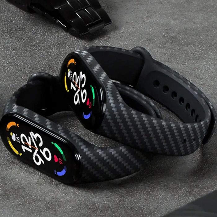 Mi band 5.6.7 karbonli remeshok