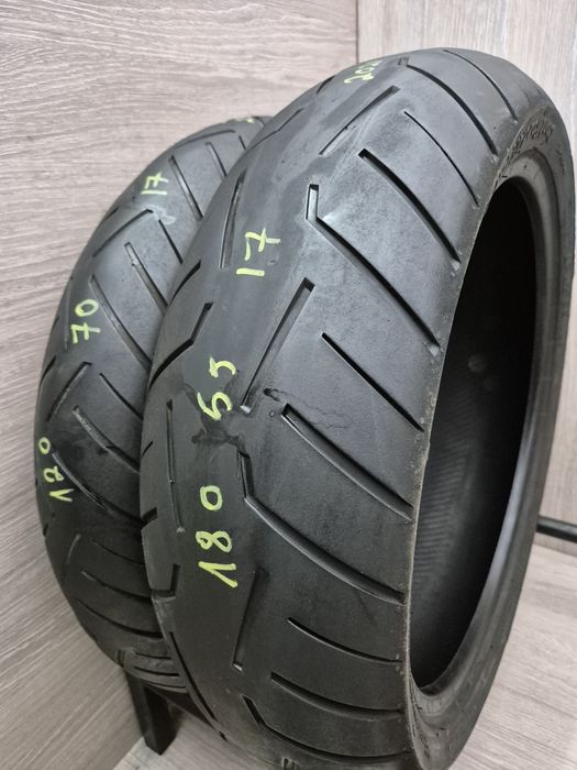 Set anvelope moto 120 70 17 cu 180 55 17 Continental Contiroadattack 3 dot 2021