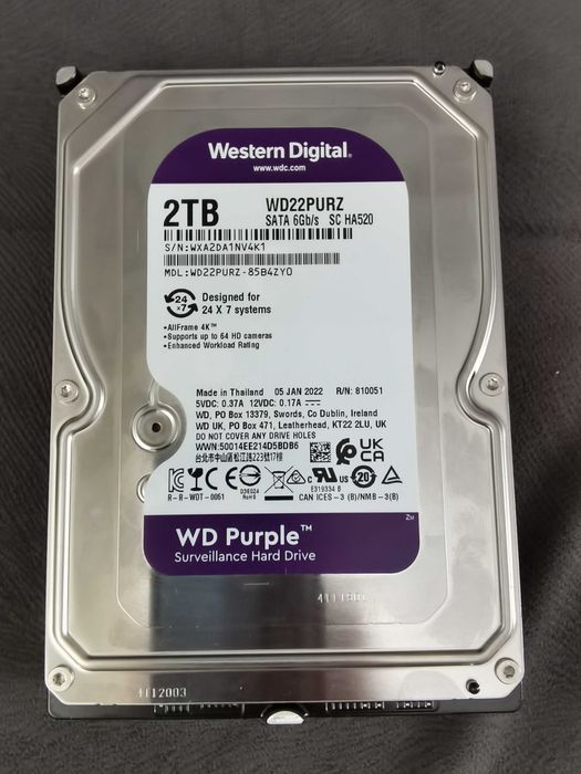Жёсткий диск hdd WD на 2 TB