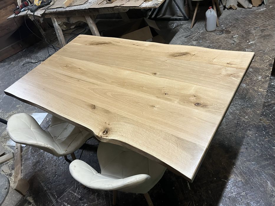 Налична трапезна маса от дъб масив 155х90см