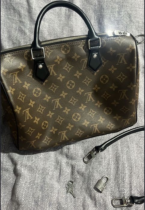 Louis Vuitton Speedy Soft 30 Dark Bag