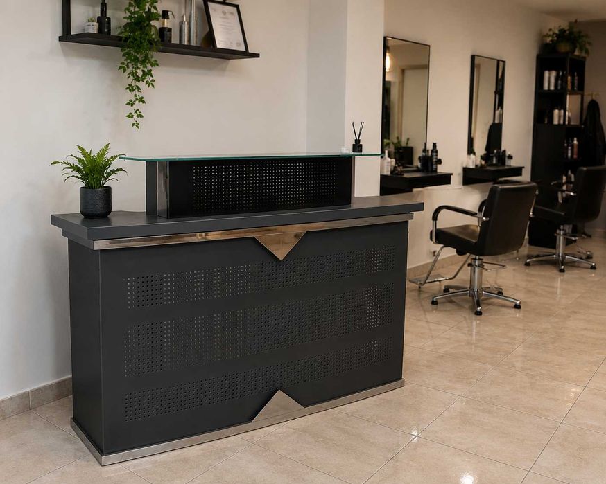 Recepție salon / Birou recepție modern, foarte solid, stare foarte bună