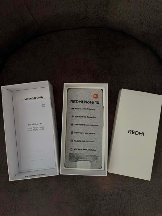 Чисто нов телефон Redmi note 15 черен