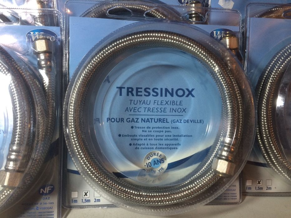 Furtun flexibil gaz natural, fabricat in Franta, 1.5 m lungime