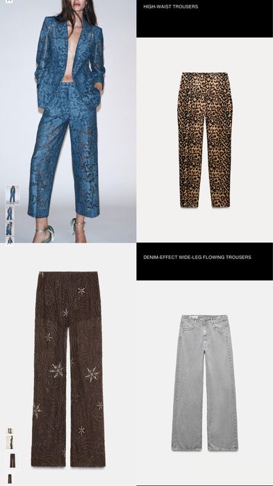 Панталони на Zara с етикет