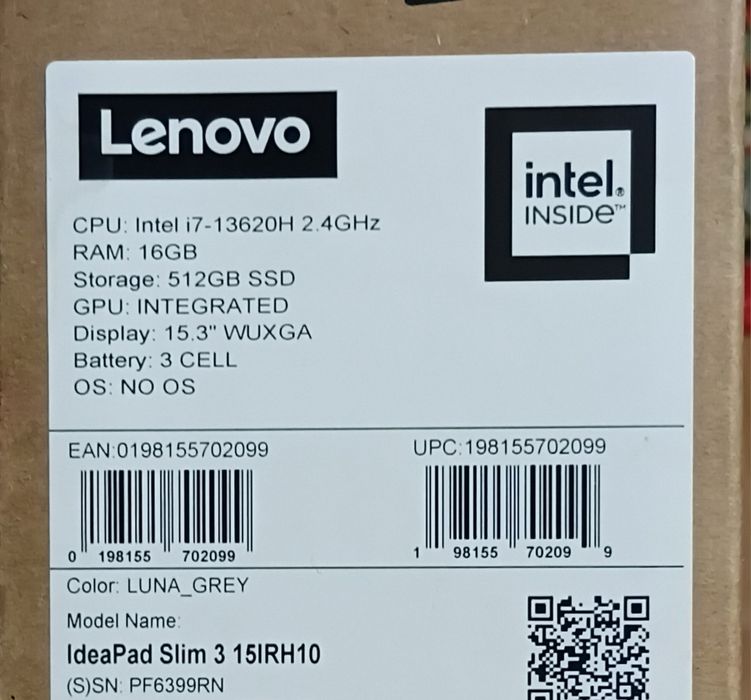 Lenovo IdeaPad Slim 3 15IRH10