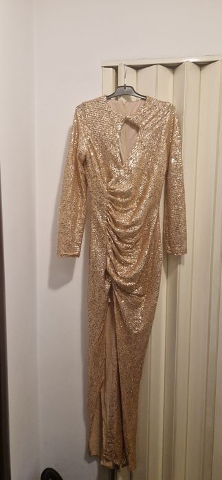 Rochie lunga cu paiete
