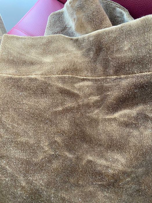 Завеси кадифе 2 бр х 140 см х 280 см зелено-кафяво