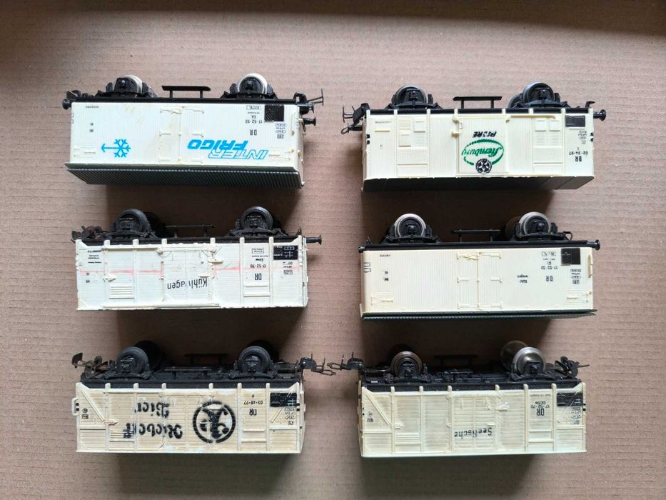 Хладилни вагони за влакче PIKO мащаб H0 (1:87) - 6 бр.