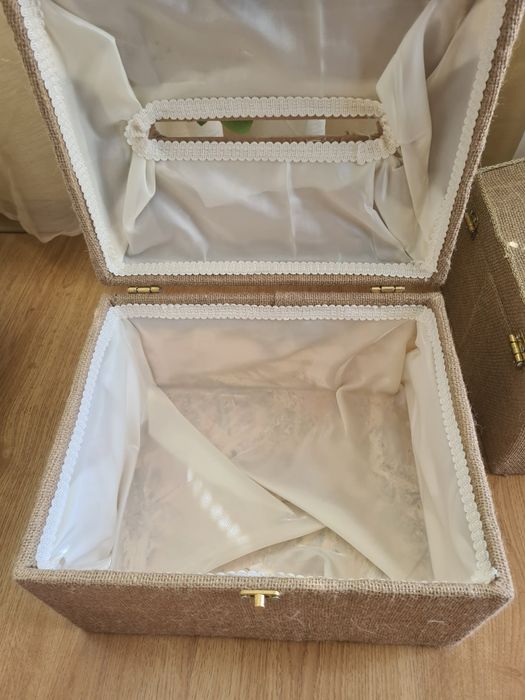 Кутии за пликове за сватба подаръци бохо стил малка кутия голяма кутия