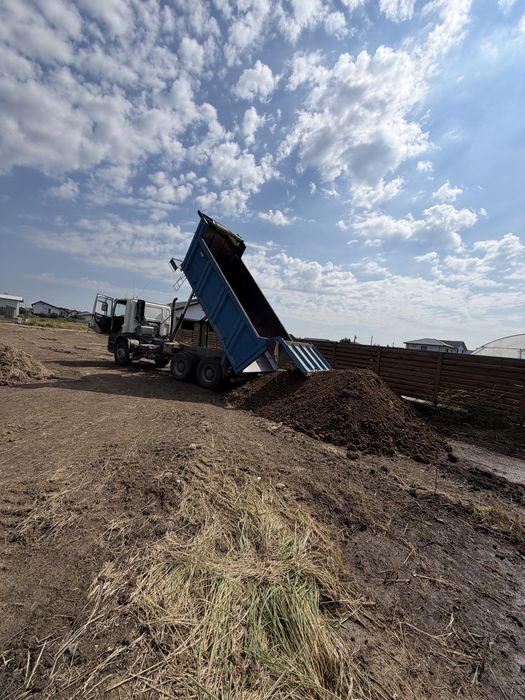 Nisip, pietris, pamant, evacuari moloz, buldoexcavatoare/miniexcavatoare de inchiriat