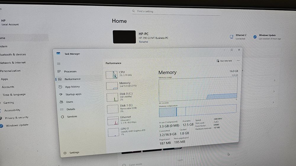 Calculator Office/nas HP 290g2,G5400,500gb hdd