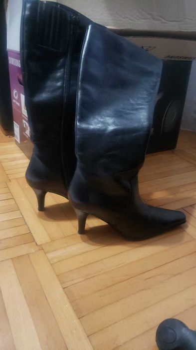 Cizme piele dama, stare buna, marime 38-39