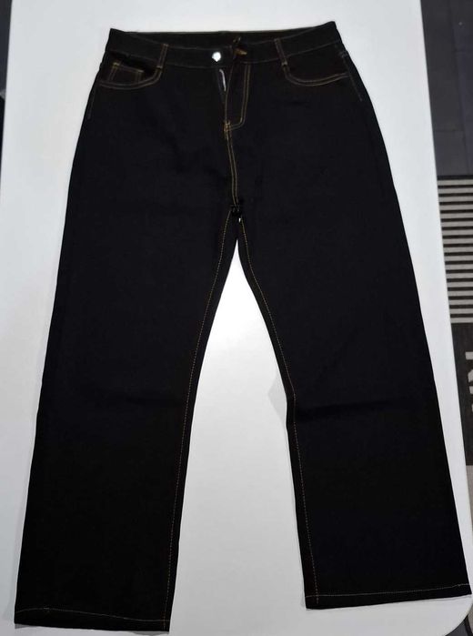 Blugi Evisu Print alb, marimea XL