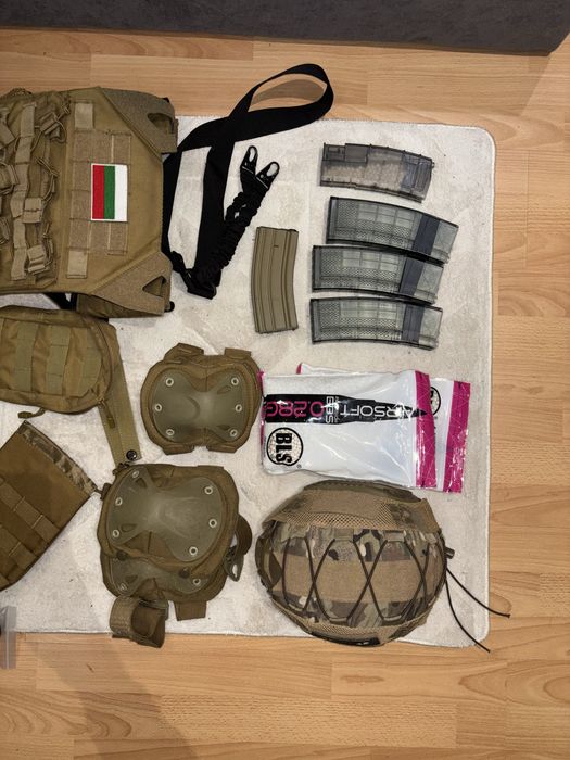 Airsoft оборудване еърсофт реплика униформа cyma platinum каска оптика