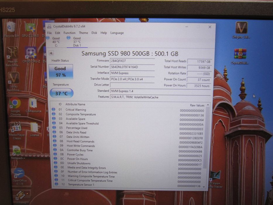 SSD диск Samsung NVMe 500GB
