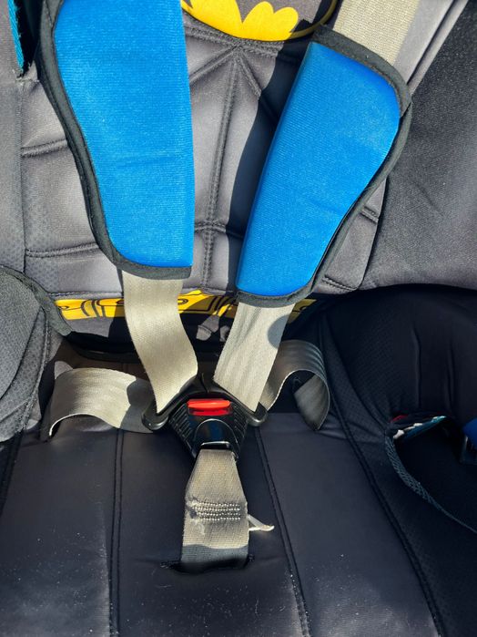 Детско столче за кола Батман 1,2,3 High Backed Booster Car Seat - KidsEmbrace