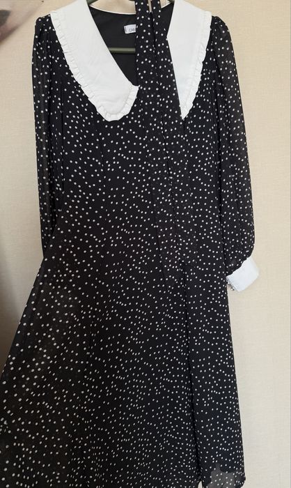 Платье в горошек, размер 42-44