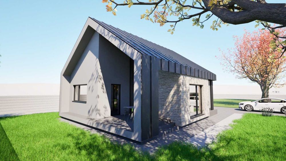 La intrare in Tautii Magheraus, vand casa 125 m.p.c. pe 400 m.p. teren