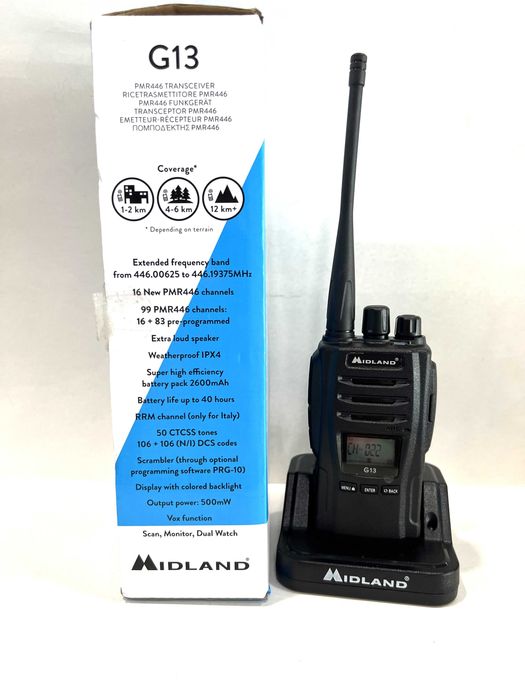 Stație radio de recepție și transmisie  Midland G13,  NOUA!
