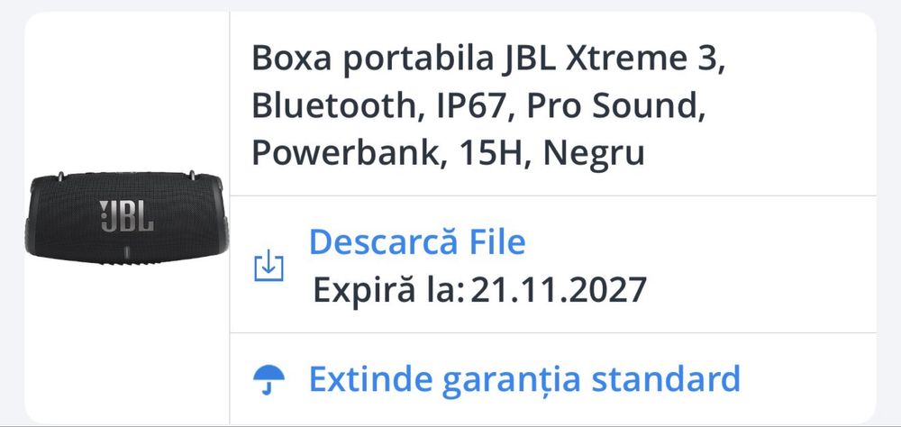 Boxa portabila JBL Extreme 3
