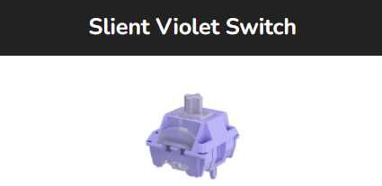 100 bucati Switch-uri RK Silent Violet pentru tastatura mecanica
