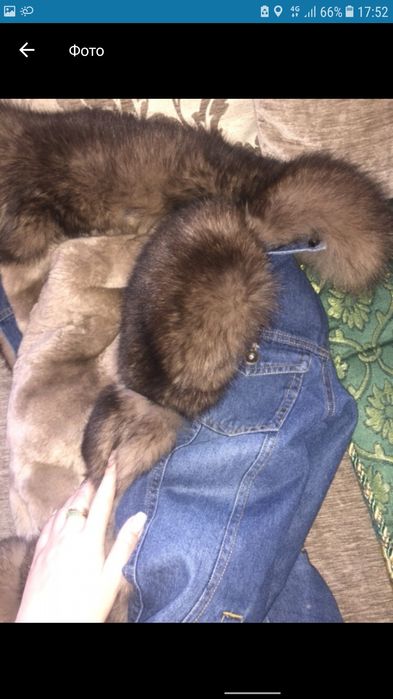Продам Новую Джинсовую Парку с Мехом 44-46р