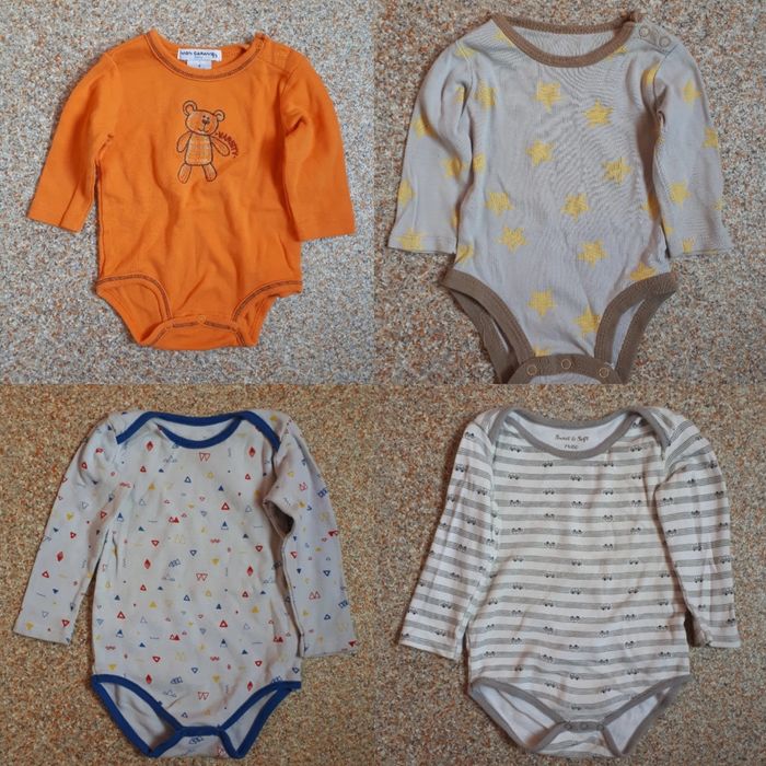 Боди для малыша с длинным  рукавом (4шт)