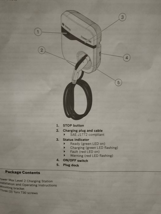 Зарядна станция за електромобили Bosch EV200 Series