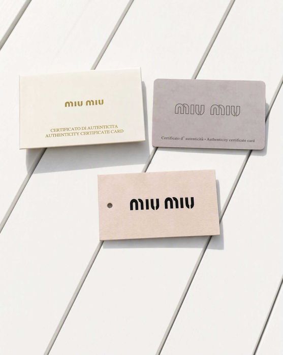 Portofel Miu Miu Matelassé Nude/Bej - NOU, Set Complet