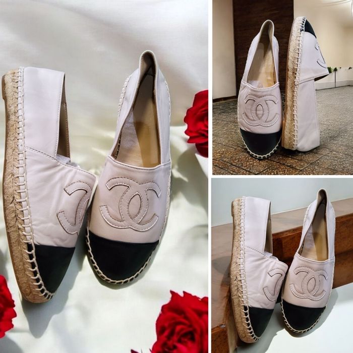 Эспадрильи Chanel из Испании (кожа ягненка,мокасины, туфли).